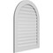 Ekena Millwork Round Top Surface Mount PVC Gable Vent: Functional, w/ 3-1/2"W x 1"P Standard Frame, 32"W x 42"H GVPRT32X4201SF - alternate 3